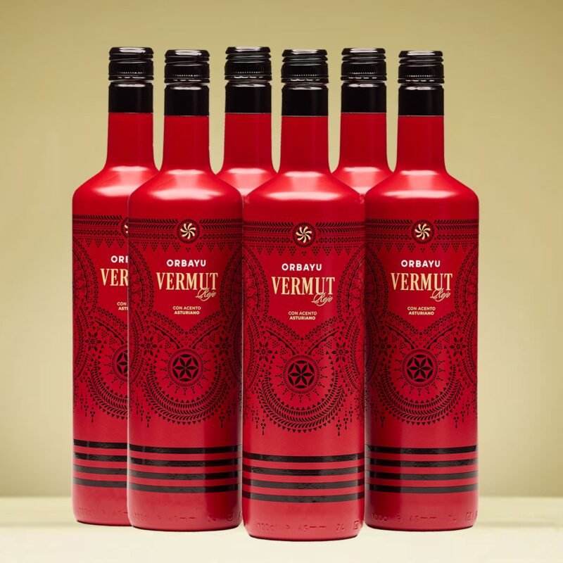 6 botellas Vermut Rojo Orbayu 100 cl