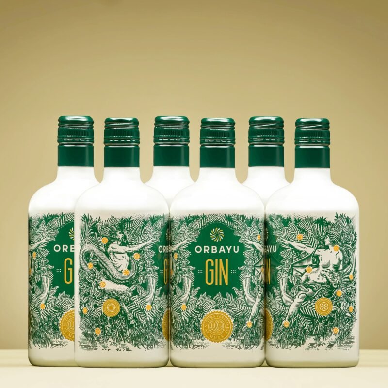 6 botellas Orbayu Gin 70 cl